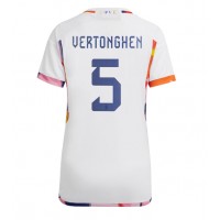 Belgia Jan Vertonghen #5 Fotballklær Bortedrakt Dame VM 2022 Kortermet